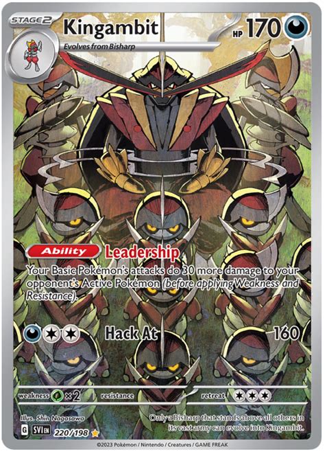 Kingambit Scarlet And Violet 220 Pokemon Card