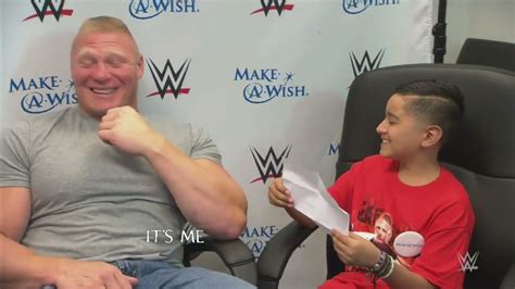 Wwe Star Brock Lesnar Put Smiles On Kids Face Youtube