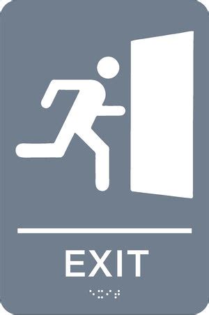 ADA Exit Sign 6"x9" – Municipal Supply & Sign Co.