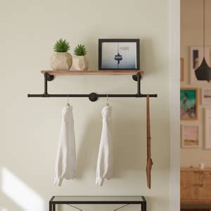 Amazon TEDIDUWA 36In Industrial Pipe Clothing Rack With Top Shelf