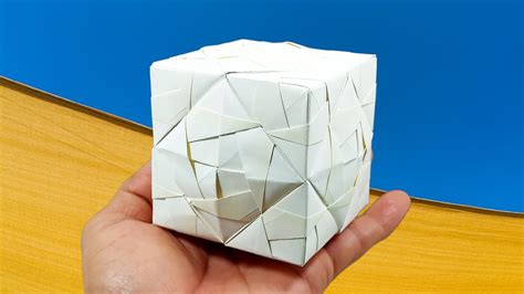 Origami Cube Tutorial Sonobe Cube Variation 1 Youtube