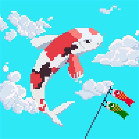 Fish Minecraft Pixel Art