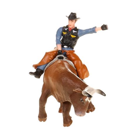 Bucking Bull And Rider Toy Little Buster Toys Kids Equine Artofit