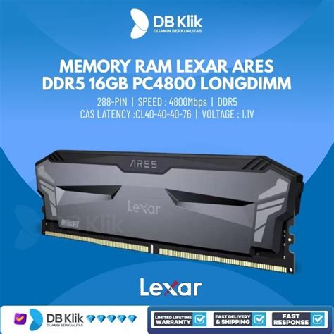 Memory Ram Lexar Ares Ddr5 16gb Pc4800 Longdimm Lexar Dr5 16gb Pc4800