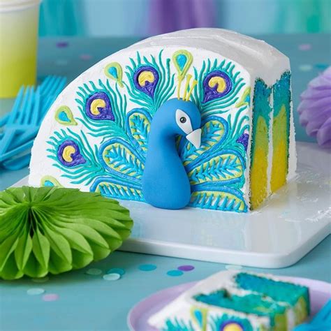 Pretty Peacock Cake Recipe Peacock Cake Wilton Cake Decorating