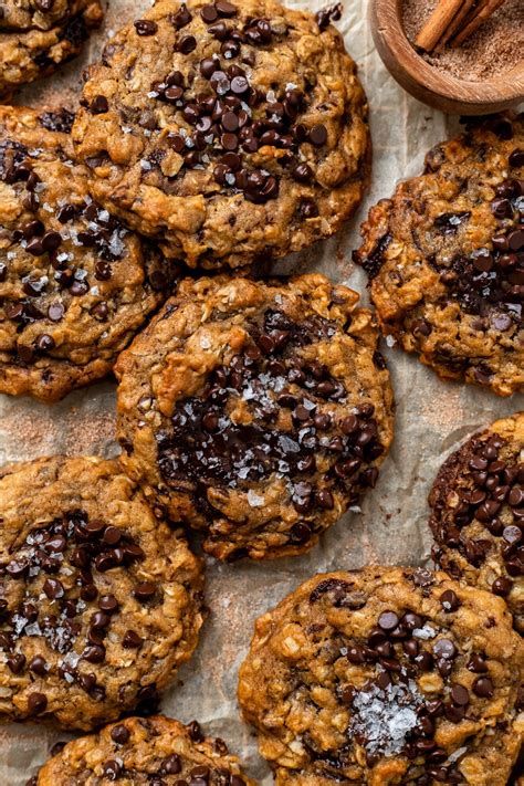 Brown Butter Vegan Pumpkin Oatmeal Chocolate Chip Cookies The Banana