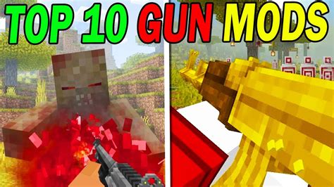 Top 10 Coolest Gun Mods For Minecraft Pe Youtube