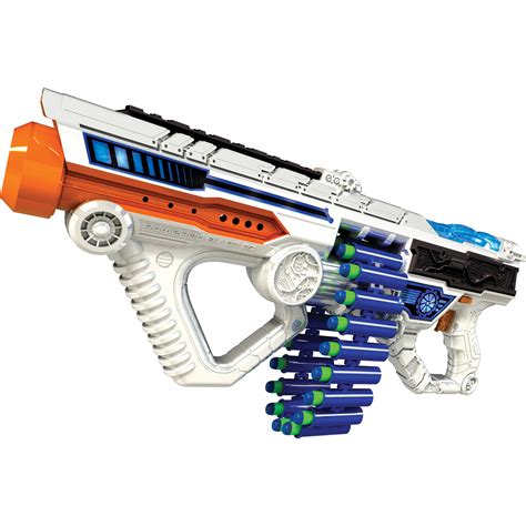 Nerf Wars Adventure Force Light Command Light Up Motorized Blaster Walmart