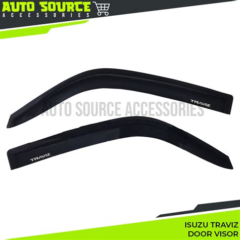 Isuzu Traviz Door Visor Rain Gutter Black Shopee Philippines