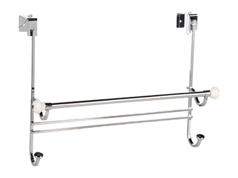 Interdesign York Over Shower Door Towel Rack Bags Shipped Free At Zappos