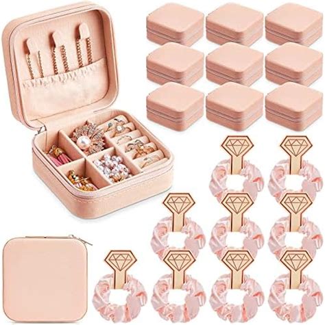 Amazon Yinkin 9 Pcs Small Jewelry Boxes Bulk With 9 Pcs Hair