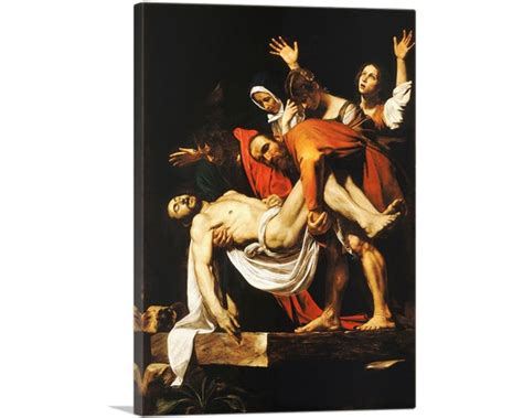 Artcanvas Entombment Of Christ By Caravaggio Canvas Art Etsy