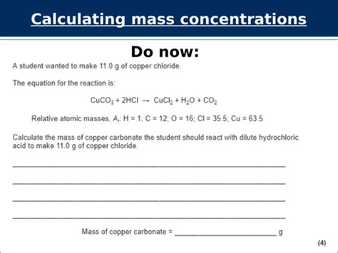 Stoichiometry Moles Cie Igcse Chemistry Lesson Powerpoints Teaching Resources