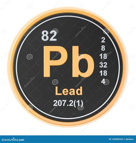 Lead Pb, Element Symbol From Periodic Table Series Royalty-Free Stock ...