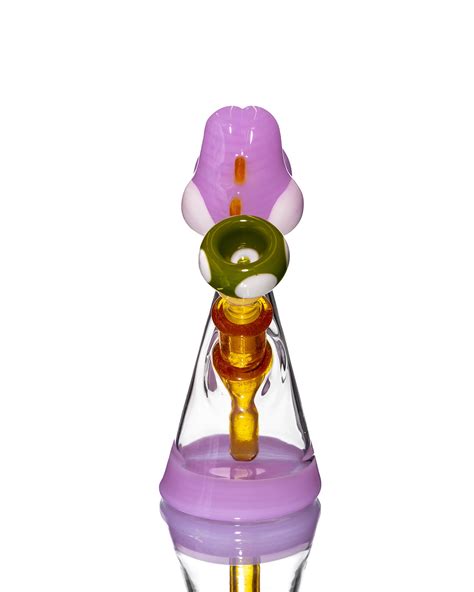 Saiyan Glass Pink Yoshi Rig W Matching Bowl Prism Glass Gallery