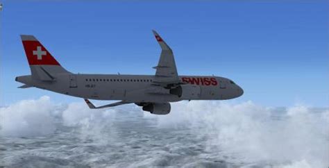 Airbus A320 214 Sharklets Hb Jlt Swiss For Aerosoft A320x Cfm Model