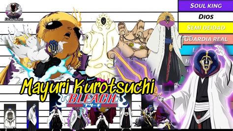 Mayuri Kurotsuchi Niveles De Poder Bleach Tybw Todos Youtube