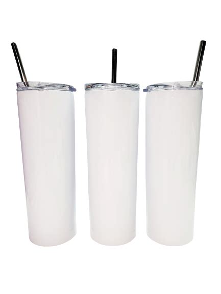 20 Oz Skinny Tapered Sublimation Tumbler