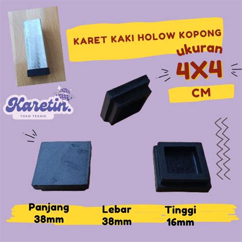 Jual Karet Tutup Kaki Meja Kursi Rak Besi Hollow X Kopong Hollo