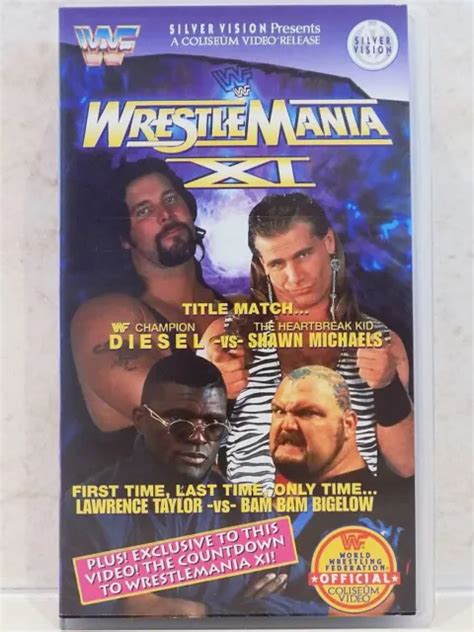 Wwf Wrestlemania Xi Pal Vhs Wrestling Video Tape Hasbro Wwe Wcw