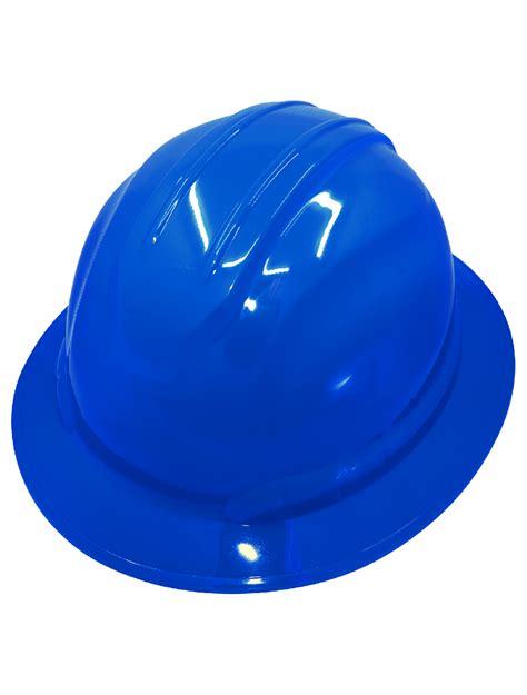 Bullhead Safety™ Head Protection Blue Unvented Full Brim Style Hard Hat