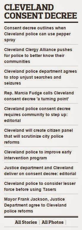 Brian Cummins: Consent Decree Agreement entered into by City of Cleveland and Department of ...