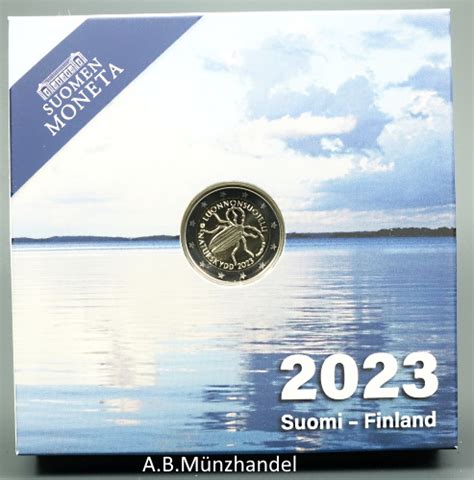 Finnland 2023 2 Euro Gedenkmünze 100 Jahre Naturschutzgesetz proof PP