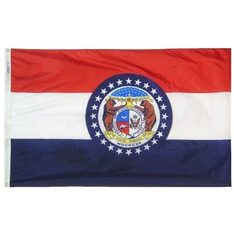 missouri state flag american flagpole flag