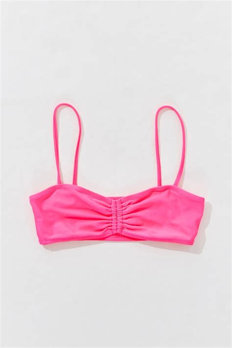 Ruched Bralette Bikini Top