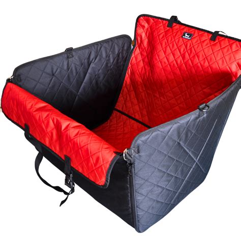ᐉ Автогамак для собак Comfort Mini на 1/2 сиденья Red/Black (004442)