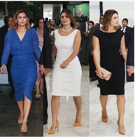 Pin de Val Araújo em Looks de Michele Bolsonaro Vestidos estilosos