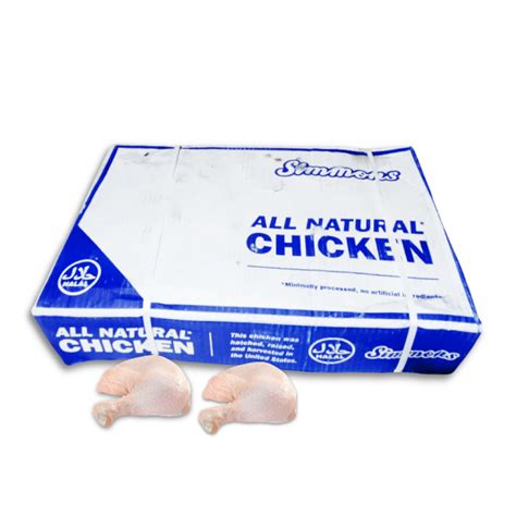 Caja De Cuartos Traseros De Pollo Simmons Kg Lb Supermarket