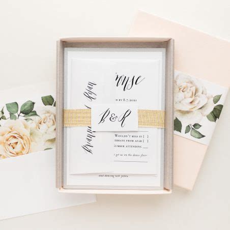 Simple Modern Wedding Invitations Modern Calligraphy Beacon Lane