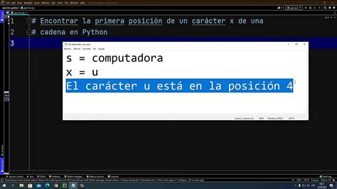 Encontrar la primera posición de un carácter x de una cadena en Python