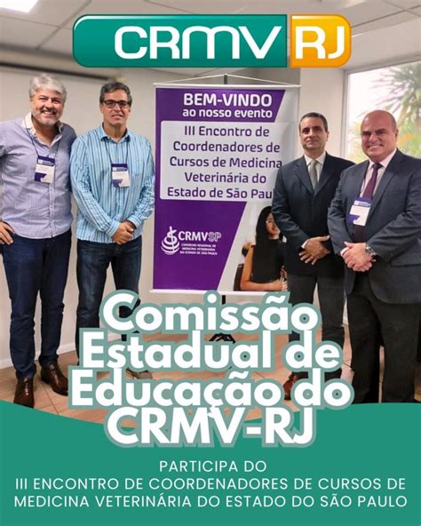 Comissão Estadual de Educação do CRMV RJ participa do III Encontro de