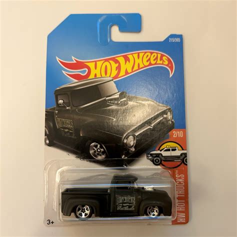 Hot Wheels Custom 56 Ford Truck Hw Hot Trucks Army Green 164 Scale Shopee Malaysia