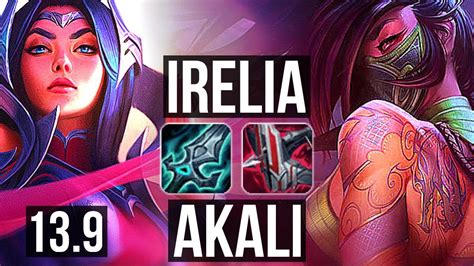 Irelia Vs Akali Mid 900 Games 7 1 1 Godlike Kr Master 13 9