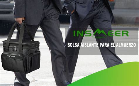 INSMEER Bolsa De Almuerzo Expansible Grande 20 Litros 30 Latas