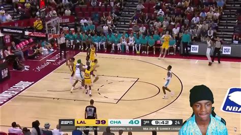 La Lakers Vs Charlotte Hornets Sl Full Game Highlights Reaction Youtube