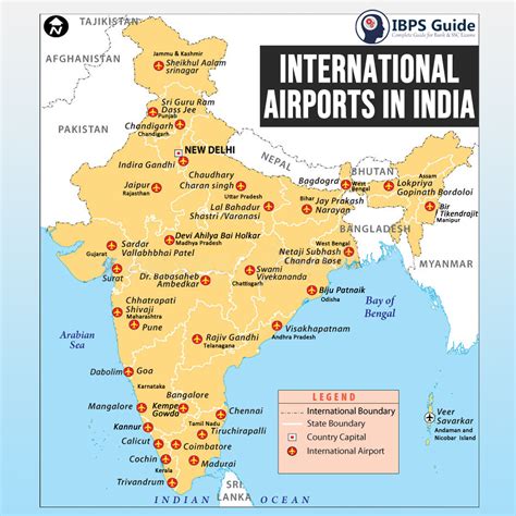 International Airports In India Map