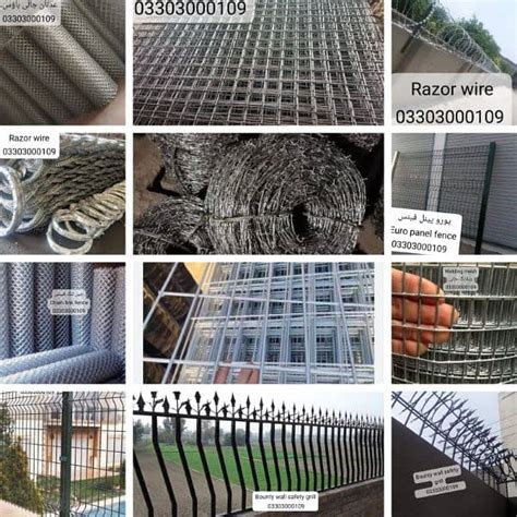 Razor Barbed Wire Welding Mesh Chain Link Fence Jali Gi Pipe Pole Shed