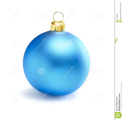 Bola Azul Do Natal Em Um Fundo Branco Imagem De Stock Imagem De Casa