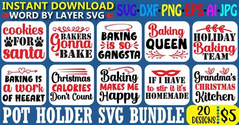 Pot Holder SVG Bundle Vol.3 Bundle · Creative Fabrica