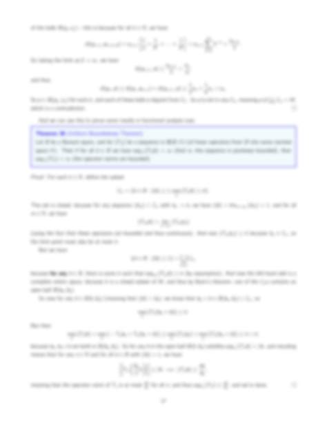 Solution Quotient Spaces The Baire Category Theorem And The Uniform