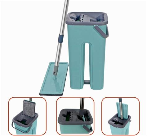 Rodo Flat Mop E Balde Lava E Seca Profissional 2 Refil MercadoLivre