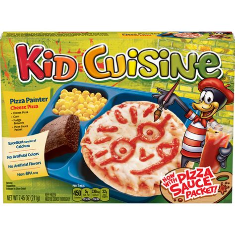 Kid Cuisine Pizzaria Cheese Pizza Frozen Meal With Corn And Fudge