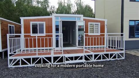 Modern 20ft40ft Folding Expandable Granny Prefabricated Living Container House With Steel