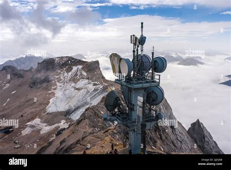 Repeaters With Powerful Radio Antennas For Telecommunications Of