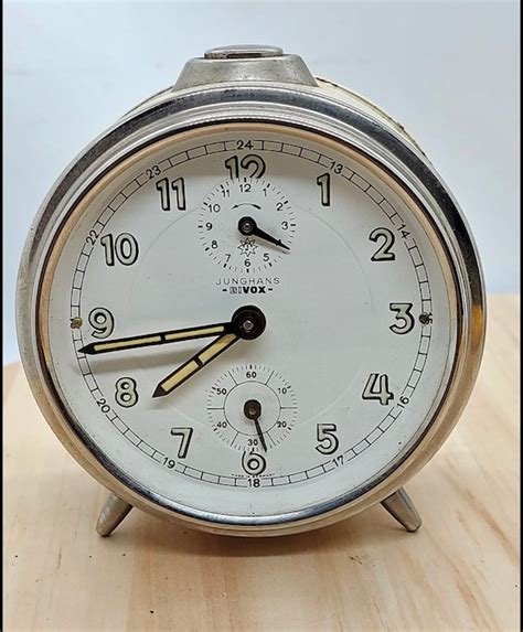 Antique Working Alarm Clock Junghans Bivox Germany Vintage Etsy