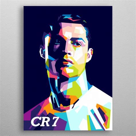 Cristian Ronaldo Poster By Wpap Me Displate Pop Art Soccer Art